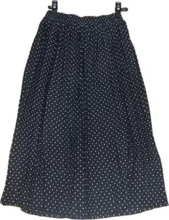 earth music&ecology 水玉プリーツロングスカート サイズF