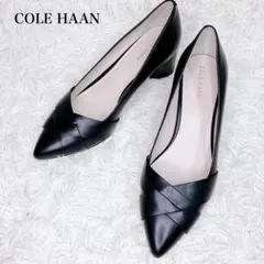 極美品　COLE HAAN コールハーン レザー パンプス ブラック23㎝