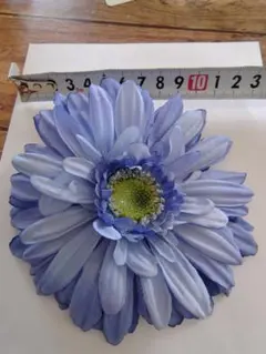 青色 ヘアアクセサリー　髪飾り　コサージュ　披露宴、ダンス、パーティー