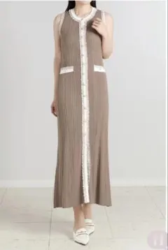 Dione Summer Knit Dress Latte S/herlipto - メルカリ
