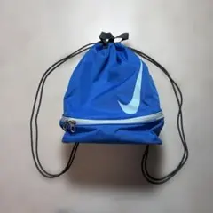 NIKE ナイキ プールバッグ 2層式 ブルー ナップサック リュック Y2K