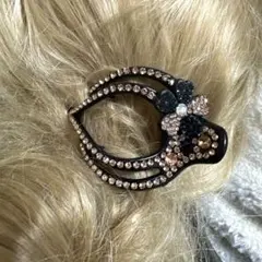 特価一点物+❥❥厳選クリップコーナー313キラキラお花付横型バンスサイドクリップ