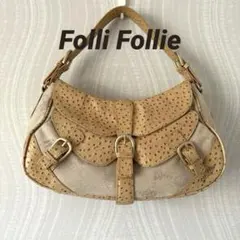 y2k Archive フォリフォリ✨Bag ワンショルダー　オーストリッチ型押