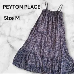 PEYTON PLACE フラワープリント キャミワンピース フリル