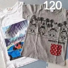 ★120　トップスセット　Disney　H&M　Tシャツ　タンクトップ　ミッキー