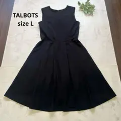 極美品】セオリーリュクス リボンベルト付 ウールワンピース 黒【M・38 