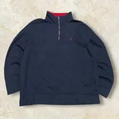 T*g様 NAUTICA ハーフジップスウェットトレーナー USメンズ ダークネ