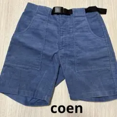 coen コーデュロイハーフパンツ