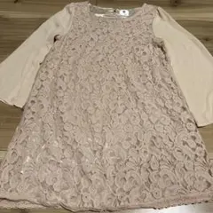 Bou Jeloud レース七分袖ワンピース