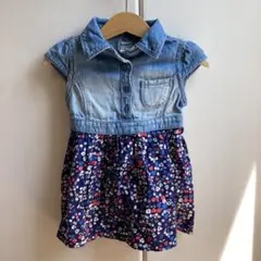 Old Navy デニム切替ワンピース 18-24ヶ月のサムネイル