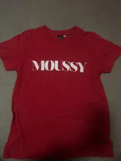 MOUSSY 赤 半袖Tシャツ Fサイズ
