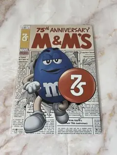 ブリキ看板 M&M's ブルー インテリア雑貨 アメリカン雑貨 メタルサイン