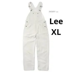 Lee ダンガリーズオーバーオール XLサイズ アイボリー ホワイト