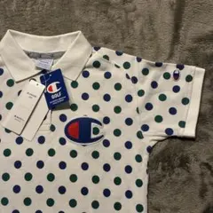 新品 champion 水玉柄ポロシャツ M