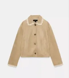 ZARA アウター フェイクスエードジャケット