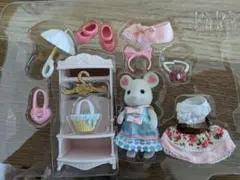 シルバニアファミリー　街のファッションコーデセット