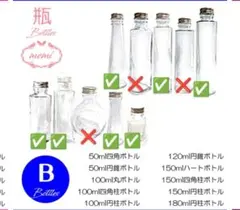 ハーバリウム用ガラスボトル7本