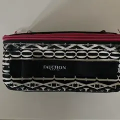 FAUCHON PARIS ポーチ ブラック×ピンク