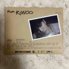 BOYNEXTDOOR 1st EP「WHY」　LETTER ver. リウ