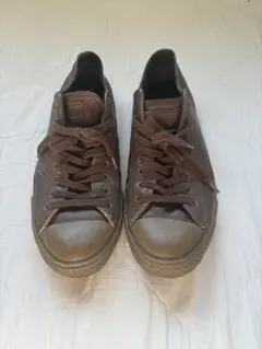 CONVERSE ブラウン レザー スニーカー