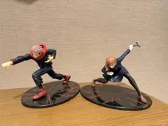 呪術廻戦フィギュア 虎杖悠仁、釘崎野薔薇2体セット。