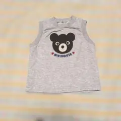 MIKIHOUSE ノースリーブ ベビーベスト グレー