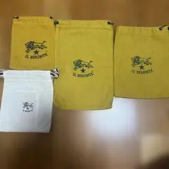 10日までお値下げ⭐︎イルビゾンテ　巾着袋4点セットのサムネイル