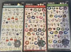 パ*蔵様 ボンボンドロップシール ミニ　スヌーピー　3枚セット