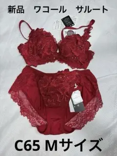 新品　WACOAL ワコール　サルート　ブラ　ショーツ　セット　c65 M