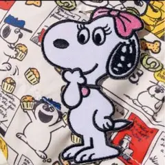 新作✳︎BIG♩ピンク❤️リボン♡ベル⌘スヌーピー ワッペン スタバ 