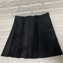 インパン付き プリーツミニスカート（ブラック / Mサイズ）