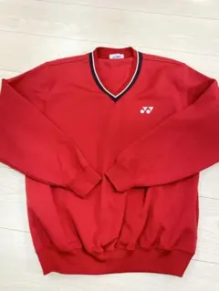 YONEX レッド Vネック セーター Lサイズ - メルカリ