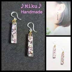 No.1103-A 【値下げ】ラウンド☆レジン☆ピアス・イヤリング - メルカリ