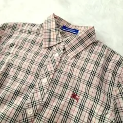 【美品】BURBERRY BLUELABEL ノバチェックシャツ　三陽　38