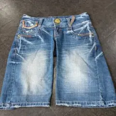 【美品】レッドペッパー ゴールドラベル ショートパンツ　デニム　サイズ26