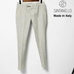 未使用品 ジェルマーノ ストレッチフランネル ノータック スラックス
