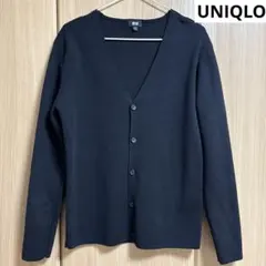 UNIQLO メンズ ニットカーディガン 黒 M