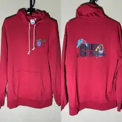 美品PUMA×ONE PIECEコラボ フーディー L位 レッド 黒ひげ&バギー