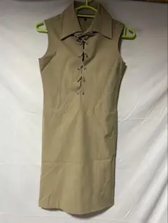 A.P.C Sサイズ ノースリーブワンピ ベージュ シャツワンピース