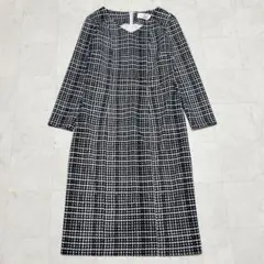 現行美品✨kay me チェック　ワンピース　ストレッチ　ウォッシャブル