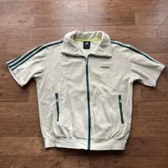 adidas トラックジャケット 国旗タグ　パイル　M