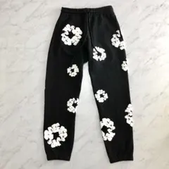 【未使用級】DENIM TEARS スウェットパンツ フラワー ブラック S