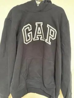 GAP ブラック フード付きパーカー　裏起毛