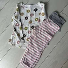 ドーナツ柄パジャマセット（110cm）