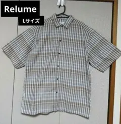 relume ビッグシルエット シャツ チェック Lサイズ 美品