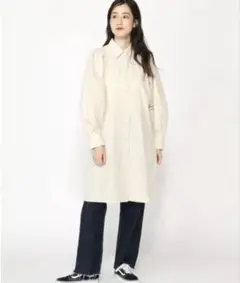 新品タグ付き　LOWRYS FARM　ローリーズファームシャツワンピース　白　春のサムネイル