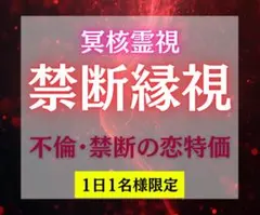 【初回限定特価】禁断縁視/不倫/秘密の恋/霊視/タロット/占い/複雑恋愛