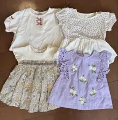 petit main ベビー半袖 80サイズ まとめ売り 保育園着 女の子