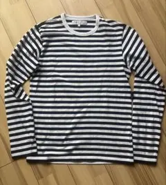 Agnes b. 白黒ストライプ 長袖Tシャツ　1