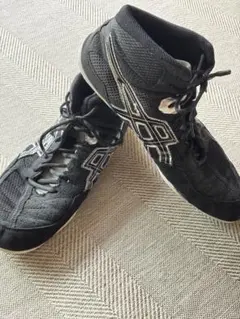 ASICS レスリングシューズ ネイビー 名前の刺繍が入ってます。 2025年